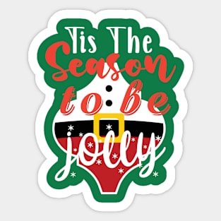 Christmas Season to be Jolly Sticker